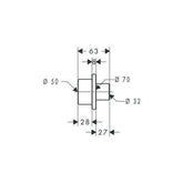Hansgrohe "Axor Urquiola" Verlängerung für Waschtischmischer (Unterputz)